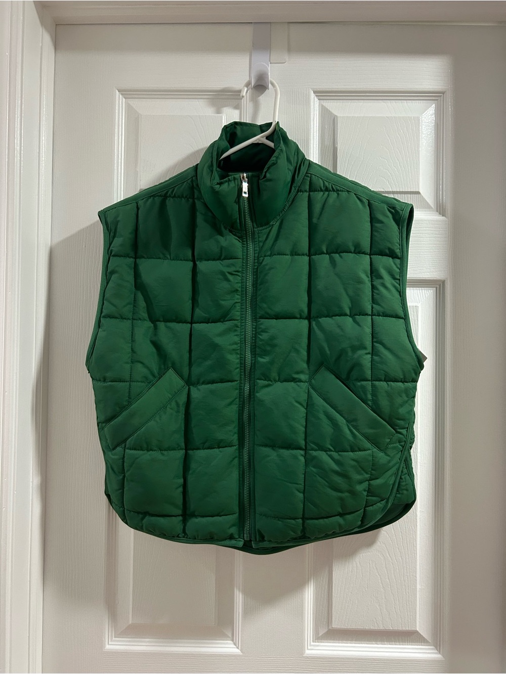 Zenana Outfitters Emerald Green Quilted Puffer Vest